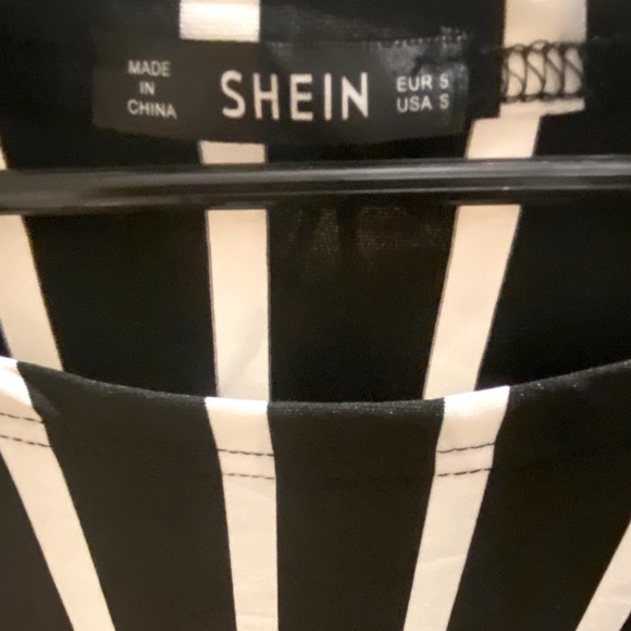 VERTICAL STRIPED LONG SHEATH DRESS- SALE - Picture 5 of 9